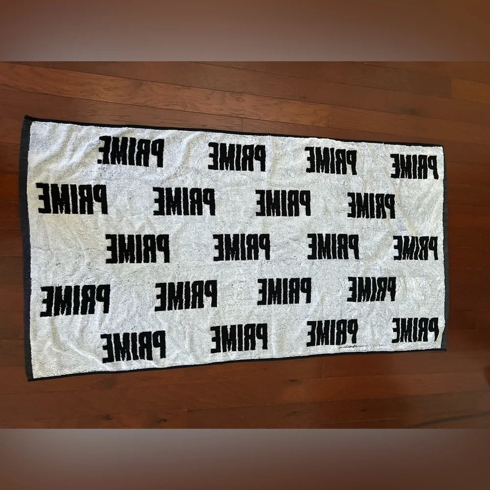 Prime Hydration Beach Towel Size 29” x54” New color black and white